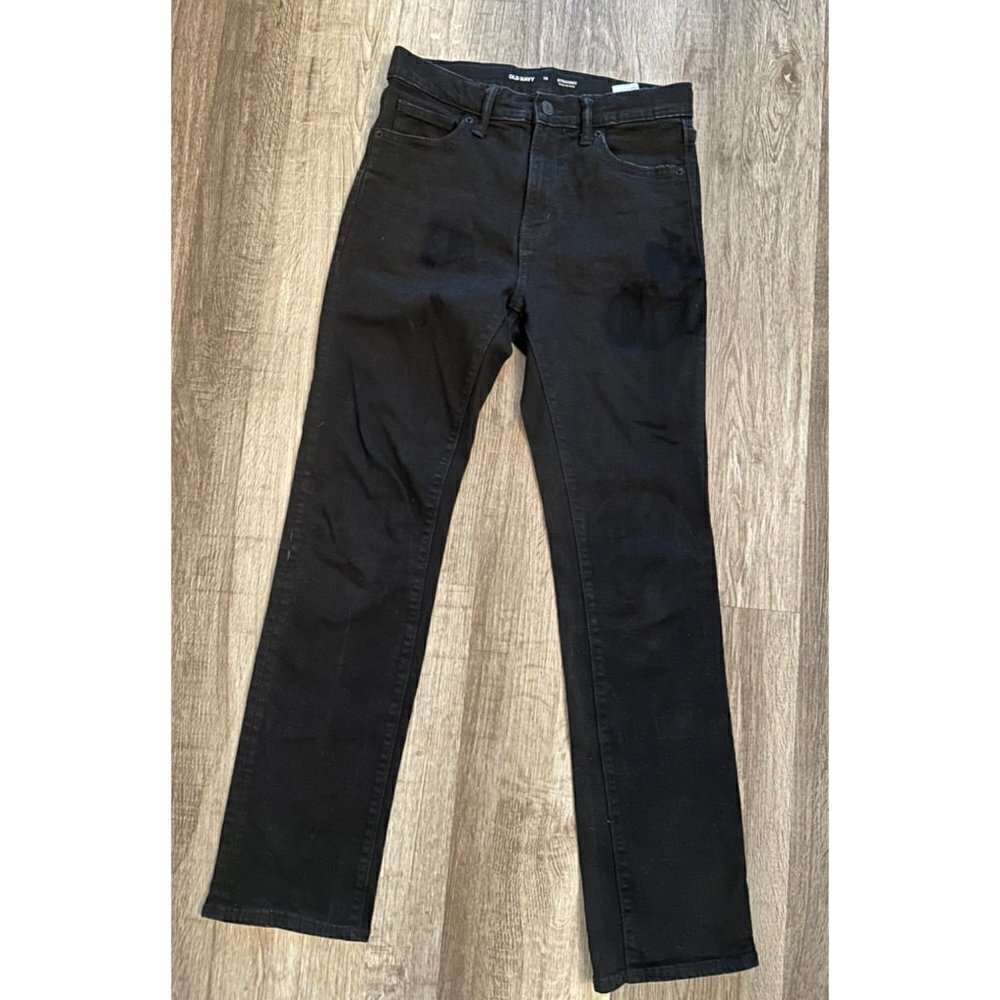 Old Navy Black Boys Straight Built-In Flex Jeans Size 16